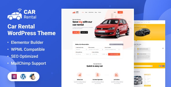 Car Rental汉化版V4.2 商务汽车租赁和网上预订WordPress主题 Car Rental汉化版V4.2 商务汽车租赁和网上预订WordPress主题