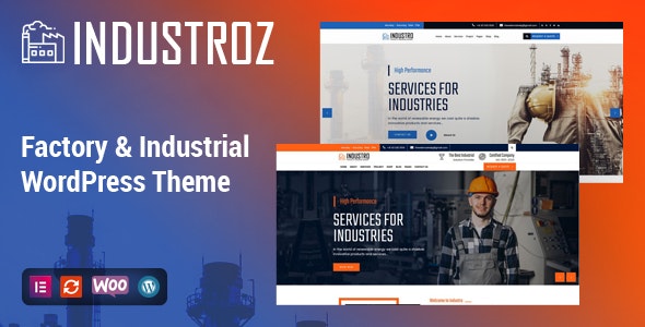 Industroz汉化版V5.0 工业工厂|交通物流|建筑企业WordPress主题 - 图片1 Industroz汉化版V5.0 工业工厂|交通物流|建筑企业WordPress主题 - 图片1