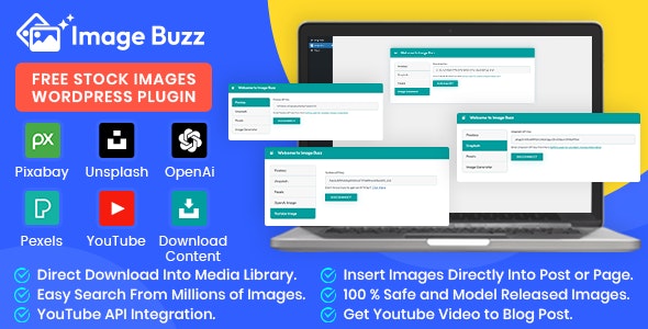 Image Buzz汉化版V1.0.2 免费照片|矢量图库搜索下载器WordPress插件 - 图片1 Image Buzz汉化版V1.0.2 免费照片|矢量图库搜索下载器WordPress插件 - 图片1