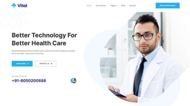 JA Vital整容医院和医疗保健中心网站Joomla模板 - 图片1 JA Vital整容医院和医疗保健中心网站Joomla模板 - 图片1