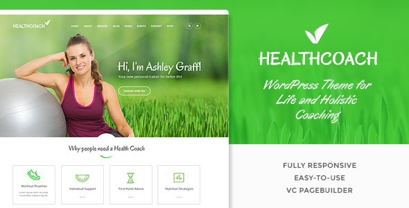Health Coach健康生活方式辅导培训机构WordPress主题 Health Coach健康生活方式辅导培训机构WordPress主题