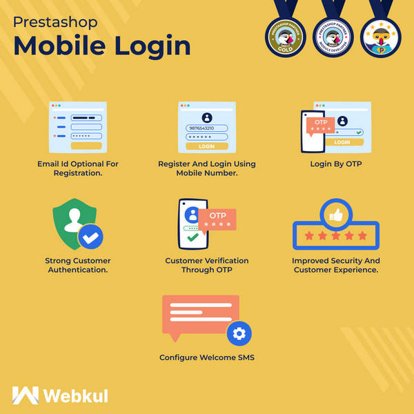Webkul Mobile Login手机短信验证登录注册系统Prestashop插件V6.0 - 图片1 Webkul Mobile Login手机短信验证登录注册系统Prestashop插件V6.0 - 图片1