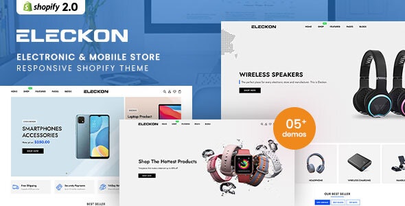 Eleckon手机家电智能设备和电子产品销售网站模板Shopify主题 Eleckon手机家电智能设备和电子产品销售网站模板Shopify主题