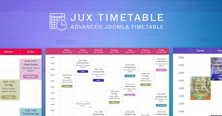 JUX Timetable漂亮UI活动安排时间表Joomla插件V1.1.4 JUX Timetable漂亮UI活动安排时间表Joomla插件V1.1.4