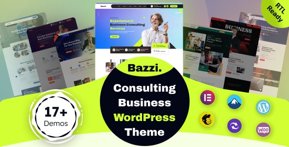 Bazzi含17演示商务咨询网站WordPress主题v1.0.2 - 图片1 Bazzi含17演示商务咨询网站WordPress主题v1.0.2 - 图片1