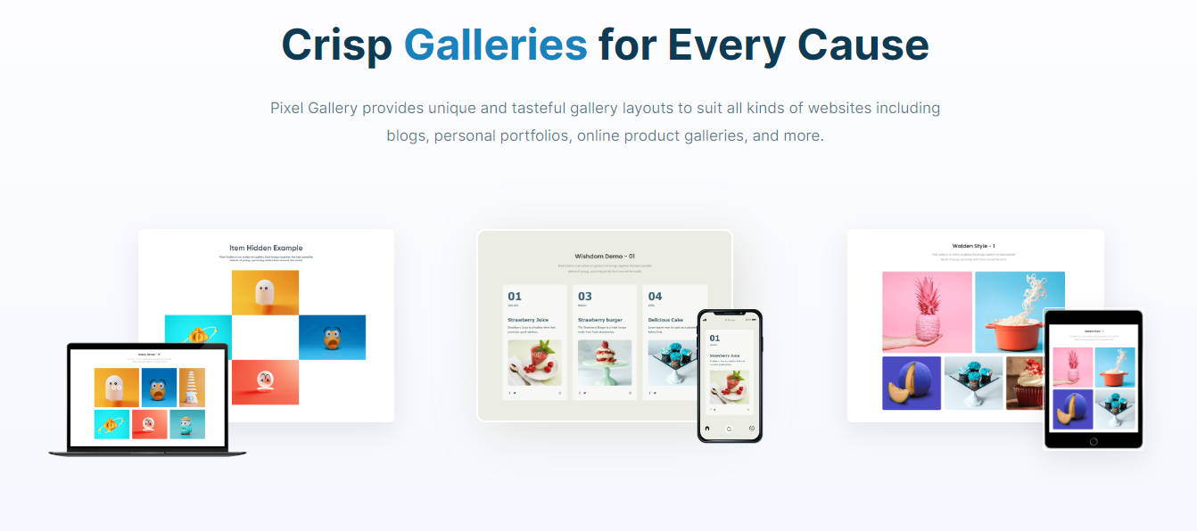 Pixel Gallery Pro精美图库画廊构建器WordPress插件V1.5.0 - 图片3