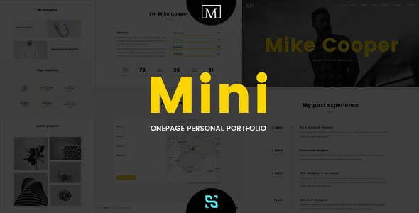 Mini单页个人作品集网站WordPress主题V1.6.9 Mini单页个人作品集网站WordPress主题V1.6.9