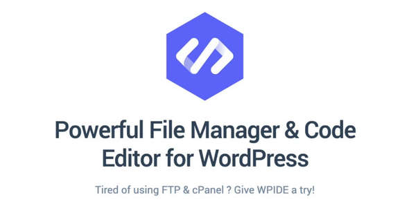 WPIDE Premium破解版 | 文件管理器和代码编辑器WordPress插件 - 图片1 WPIDE Premium破解版 | 文件管理器和代码编辑器WordPress插件 - 图片1