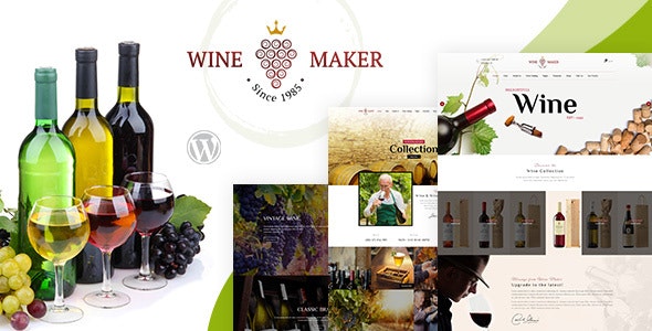 Wine Maker葡萄酒制造商和酿酒厂网站WordPress主题 Wine Maker葡萄酒制造商和酿酒厂网站WordPress主题