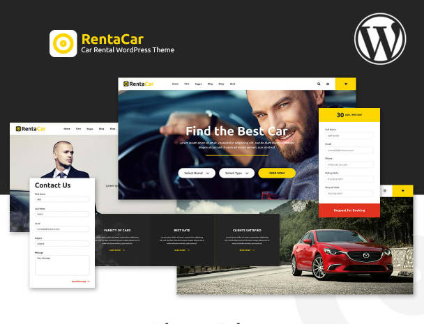 Rentacar租车网模板WordPress主题 Rentacar租车网模板WordPress主题