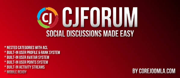 CjForum全功能论坛系统Joomla插件V5.0.1 CjForum全功能论坛系统Joomla插件V5.0.1