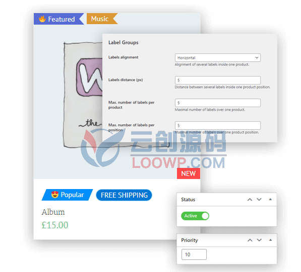 Advanced Woo Labels PRO商品促销角标WooCommerce插件 - 图片2 Advanced Woo Labels PRO商品促销角标WooCommerce插件 - 图片2