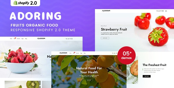 Adoring响应式水果有机食品网Shopify2.0主题 Adoring响应式水果有机食品网Shopify2.0主题