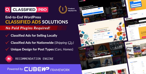 ClassifiedPro实体店业务分类广告平台WordPress主题 - 图片1 ClassifiedPro实体店业务分类广告平台WordPress主题 - 图片1