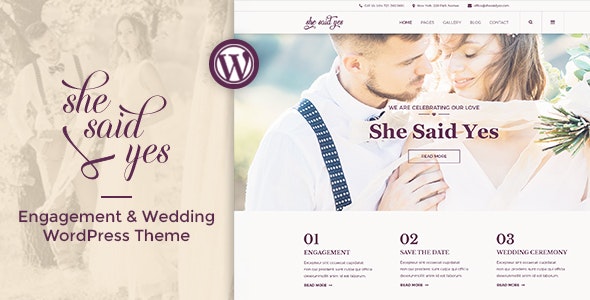 SheSaidYes婚纱摄影和婚庆公司WordPress主题 - 图片1 SheSaidYes婚纱摄影和婚庆公司WordPress主题 - 图片1