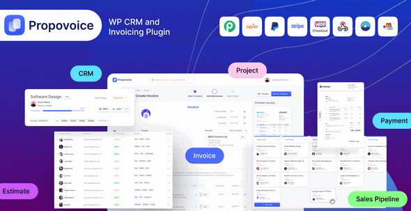 Propovoice Pro企业CRM和发票管理系统WordPress插件 Propovoice Pro企业CRM和发票管理系统WordPress插件