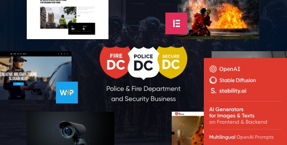 Police Department警察监狱和消防部门网站WordPress主题 Police Department警察监狱和消防部门网站WordPress主题