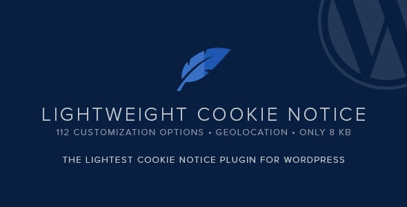 Lightweight Cookie Notice纯JS轻量级Cookie通知WordPress插件 Lightweight Cookie Notice纯JS轻量级Cookie通知WordPress插件