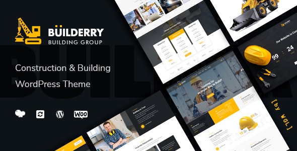 Builderry建筑公司案例展示网站WordPress主题 Builderry建筑公司案例展示网站WordPress主题