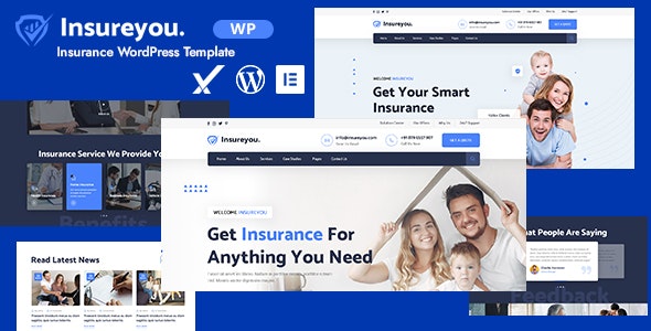 Insureyou车险医保人寿保险公司网站模板WordPress主题 Insureyou车险医保人寿保险公司网站模板WordPress主题