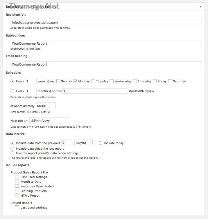 Scheduled Email Reports定时邮送销售报告WooCommerce插件 - 图片3