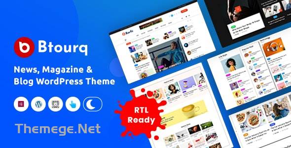 Btourq(v1.0.6)新闻杂志出版社网站模板WordPress主题 Btourq(v1.0.6)新闻杂志出版社网站模板WordPress主题