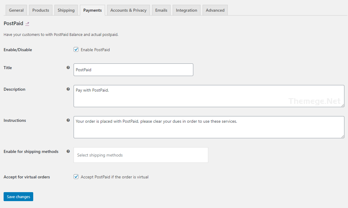 WooCommerce PostPaid 1.1.1 商品后付费支持插件 - 图片2 WooCommerce PostPaid 1.1.1 商品后付费支持插件 - 图片2