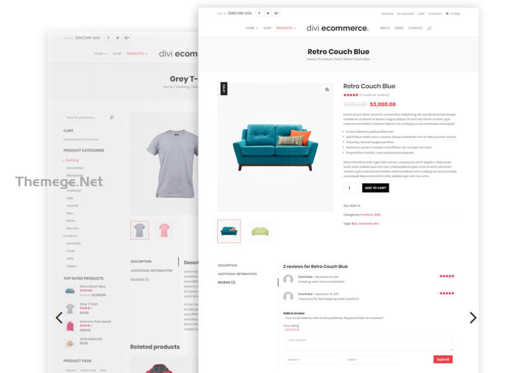 Divi Ecommerce破解版V1.3.5 Divi电子商务网站子主题 - 图片4 Divi Ecommerce破解版V1.3.5 Divi电子商务网站子主题 - 图片4