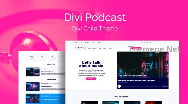 Divi Podcast破解版V1.1.8 Divi播客网站子主题 Divi Podcast破解版V1.1.8 Divi播客网站子主题