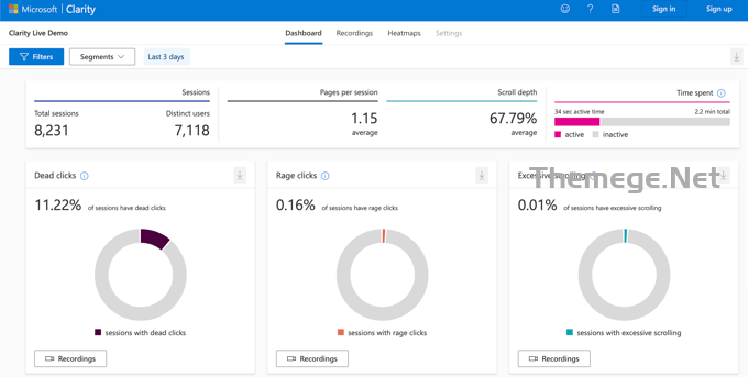 WordPress网站如何安装Microsoft Clarity Analytics - 图片3