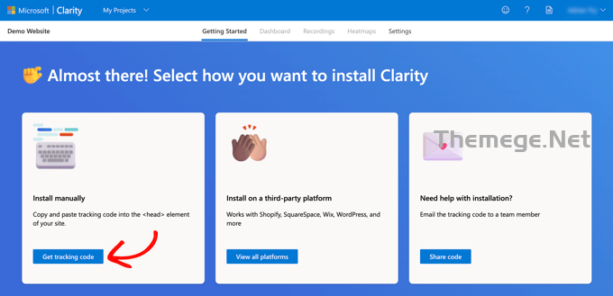 WordPress网站如何安装Microsoft Clarity Analytics - 图片5