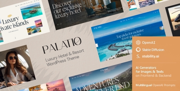Palatio WordPress主题_海景酒店度假和水上公园网站模板 Palatio WordPress主题_海景酒店度假和水上公园网站模板