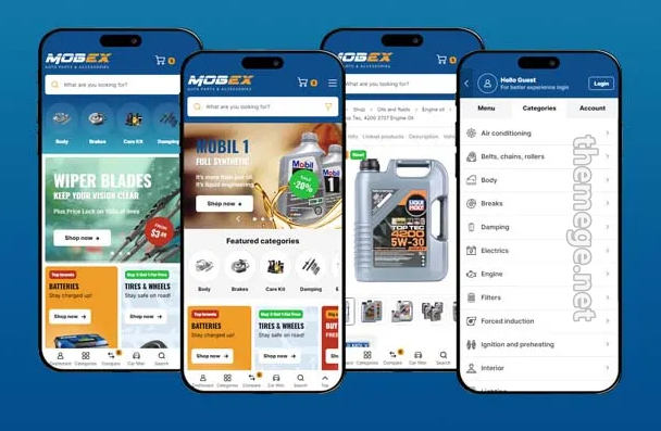 MOBEX(v3.1)在线汽车配件商店模板WordPress主题 - 图片2