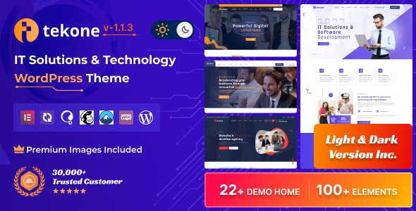 Tekone计算机软硬件服务公司WordPress网站模板V1.1.3 - 图片1 Tekone计算机软硬件服务公司WordPress网站模板V1.1.3 - 图片1