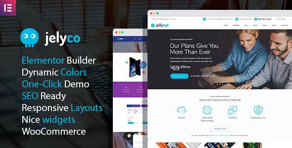 JelyCo电信公司ISP和移动通信WordPress网站模板V1.1.0 JelyCo电信公司ISP和移动通信WordPress网站模板V1.1.0