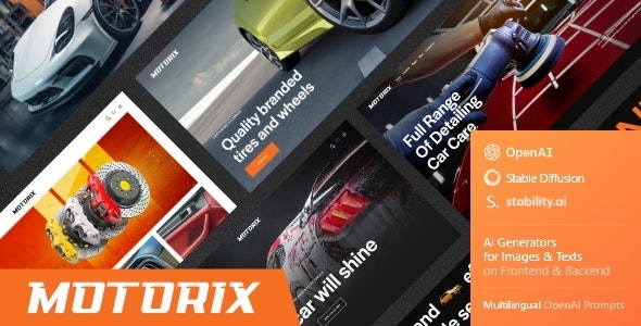 Motorix汽车保养服务和汽车修理厂WordPress主题V1.0.1 Motorix汽车保养服务和汽车修理厂WordPress主题V1.0.1