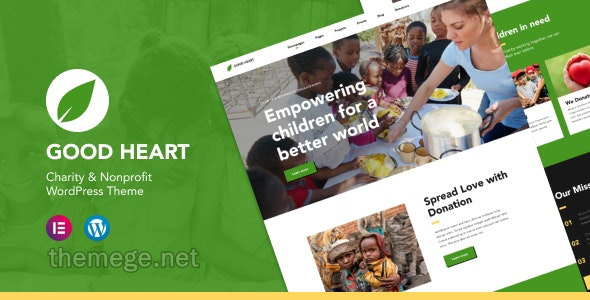 GoodHeart(v1.0.2)慈善机构和基金会网站WordPress主题 GoodHeart(v1.0.2)慈善机构和基金会网站WordPress主题