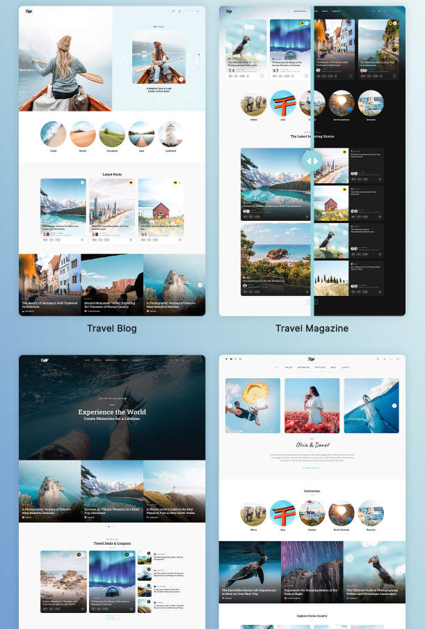 Tripp多作者旅游博主旅行博客模板WordPress主题V1.3.3 - 图片4