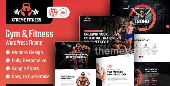 Xtreme健身房和健身行业网站WordPress主题 Xtreme健身房和健身行业网站WordPress主题