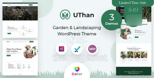 Uthan园林景观设计网站WordPress主题v2.0.1 Uthan园林景观设计网站WordPress主题v2.0.1