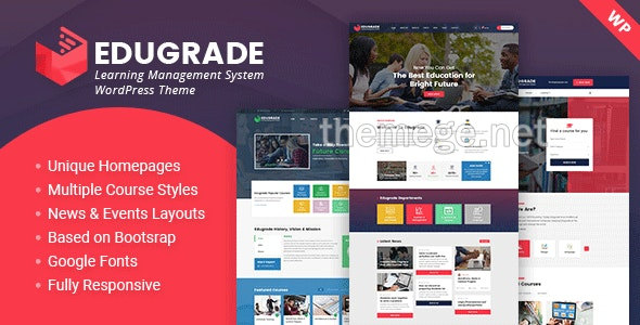 Edugrade大学院校和远程教学网WordPress主题V2.0 Edugrade大学院校和远程教学网WordPress主题V2.0