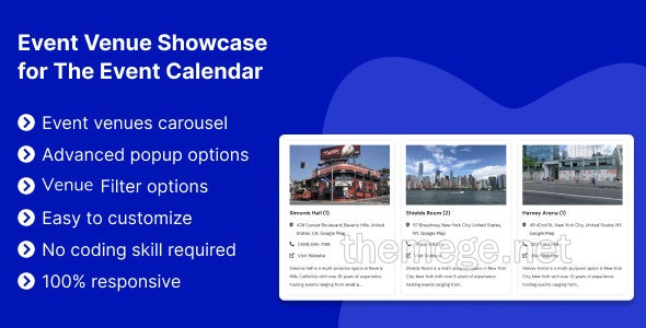 Event Venue Showcase活动举办场地展示WordPress插件v1.0.1 Event Venue Showcase活动举办场地展示WordPress插件v1.0.1