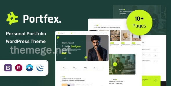 Portfex(v1.2.1)个人简介和才华作品展示网WordPress主题 Portfex(v1.2.1)个人简介和才华作品展示网WordPress主题