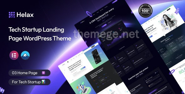 Helax含3首页科技初创企业落地页WordPress主题V1.0.3 - 图片1 Helax含3首页科技初创企业落地页WordPress主题V1.0.3 - 图片1