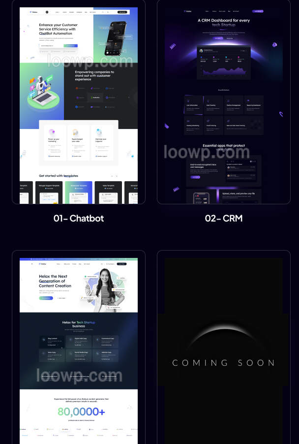 Helax含3首页科技初创企业落地页WordPress主题V1.0.3 - 图片2 Helax含3首页科技初创企业落地页WordPress主题V1.0.3 - 图片2