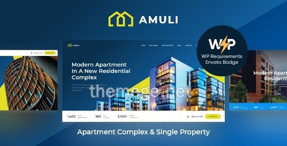 Amuli含5首页公寓和办公大楼租赁市场WordPress主题V2.3.0 Amuli含5首页公寓和办公大楼租赁市场WordPress主题V2.3.0