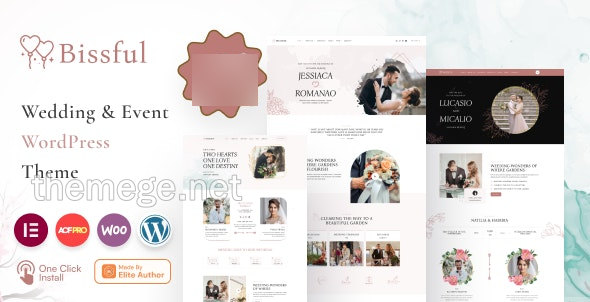 Bissful婚礼和婚庆活动策划网WordPress主题v1.3 Bissful婚礼和婚庆活动策划网WordPress主题v1.3