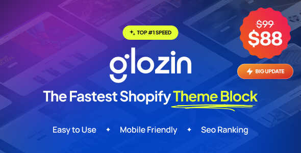 Glozin破解版_SHopify多行业跨境电商平台主题 - 图片1 Glozin破解版_SHopify多行业跨境电商平台主题 - 图片1