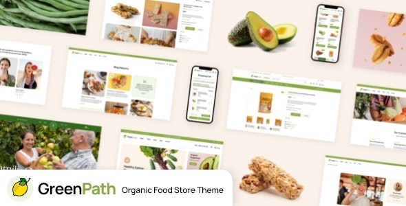GreenPath健康食品店/果汁店网站WordPress主题 - 图片1 GreenPath健康食品店/果汁店网站WordPress主题 - 图片1