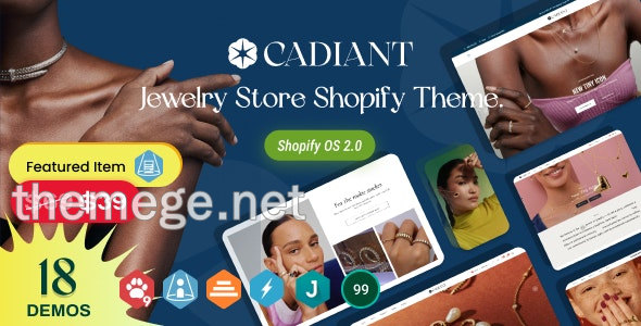 Cadiant珠宝首饰销售网站模板Shopify主题v1.2 - 图片1 Cadiant珠宝首饰销售网站模板Shopify主题v1.2 - 图片1
